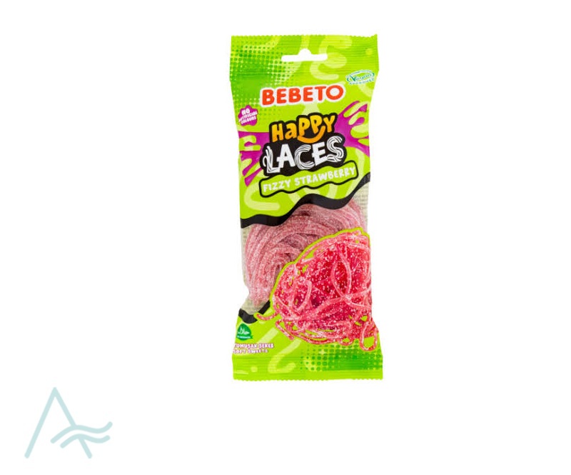 BEBETO FIZZY STRAWBERRY HAPPY LACE 140g